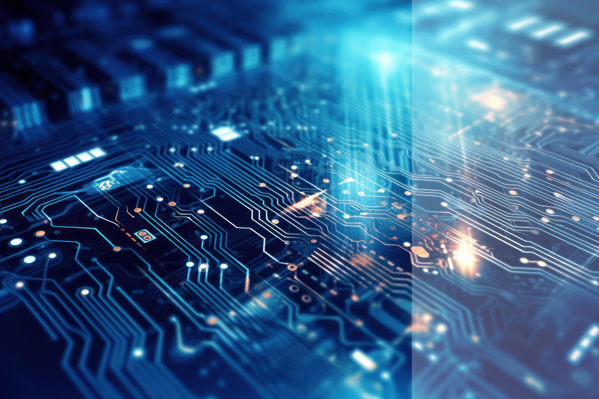 Leiterplatte_modern, blau