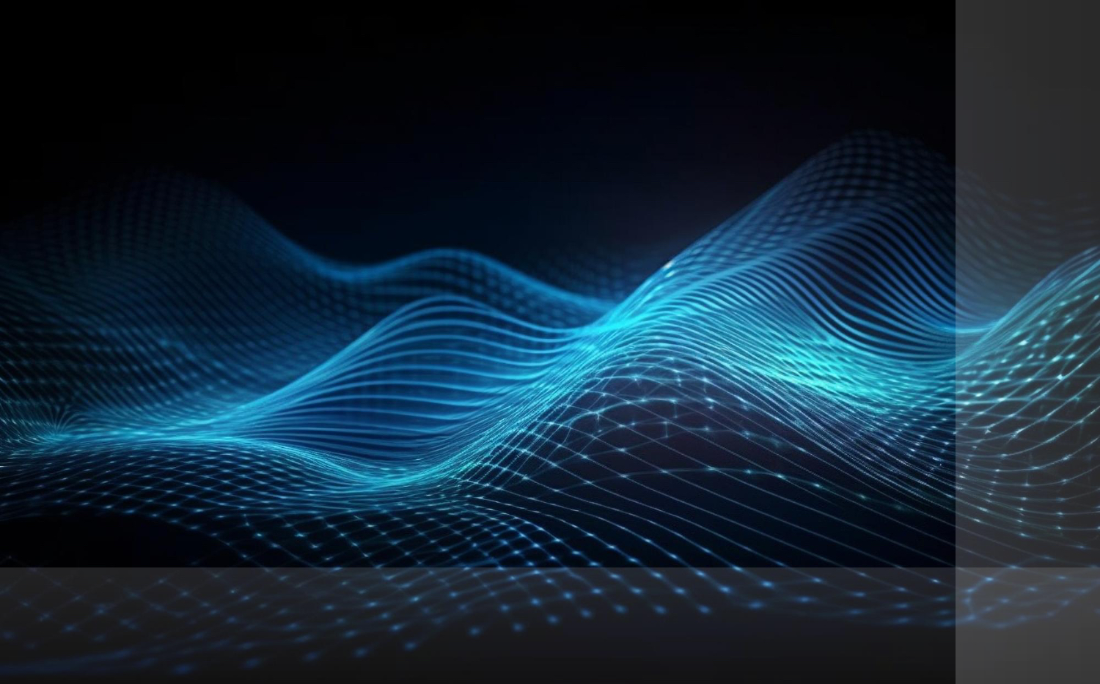 Welle / technisch / blau