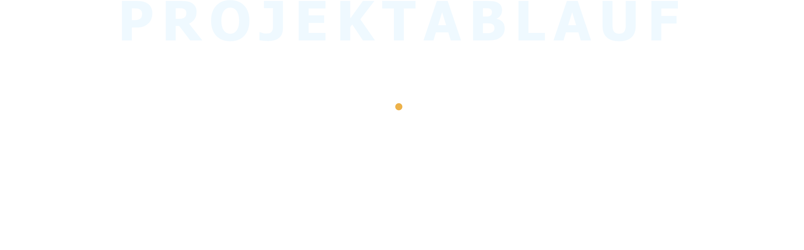 PROJEKTABLAUF /  ganzheitlich gedacht, individuell geplant / SMART VERNETZT